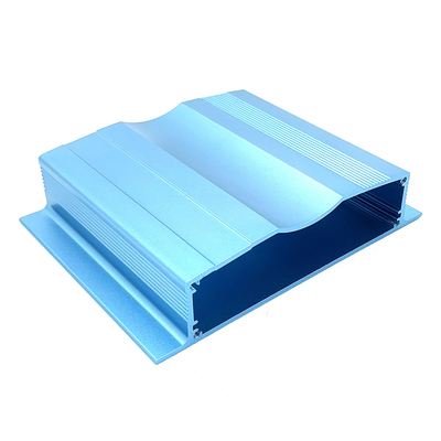 Blue Sand Blast Extruded Aluminium Housing Enclosures For Electronics Anti Rust